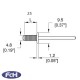 25mm Long Grooved Rivets - Pack of 20 